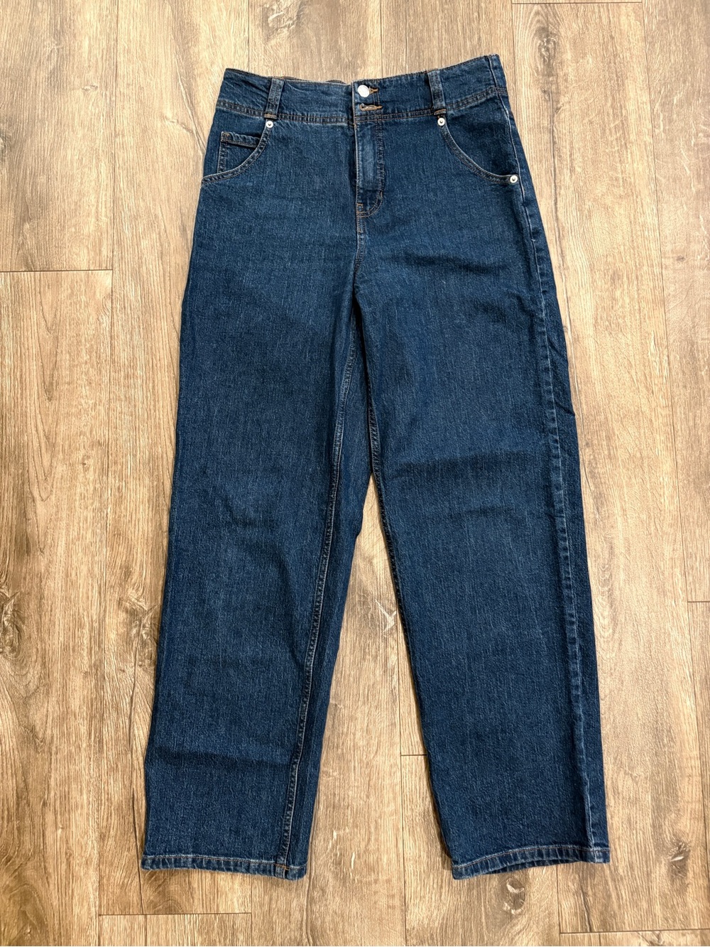 Classic High-Rise/straight fit Dark Blue Women's Jeans